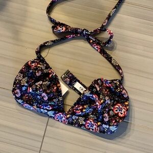 FRAME Floral Bikini Top.
